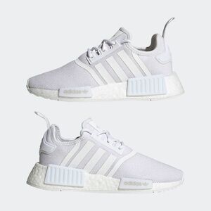 Adidas Kids NMD_R1 C Refined Shoes Cloud White/Grey  Size Big Kids 4 New